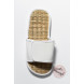 STRAW SANDAL WITH WHITE VELCRO I'm Green® LADY SIZE