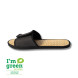 SANDALE EN PAILLE AVEC VELCRO NOIR I'm Green® DAMES