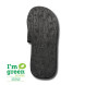 SANDALE EN PAILLE AVEC VELCRO NOIR I'm Green® DAMES