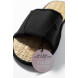 SANDALE EN PAILLE AVEC VELCRO NOIR I'm Green® DAMES