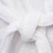 100% Cotton White Bathrobe with a shawl- collar