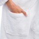100% Cotton White Bathrobe with a shawl- collar